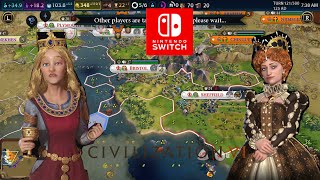 Civilization VI Deity On Switch  Elizabeth I  Part 4  Eleanor Doesnt Like Me Switch [upl. by Ecinerev]