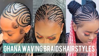 Beautiful Ghana Weaving Cornrow Hairstyles For Black Women  Stylish African Braids Hairstyles [upl. by Kella596]