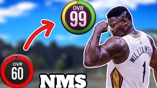 No Money Spent Zion Build 60  99 ovr Ep 1  THE POWER OF A 65 THREE in NBA2K25 [upl. by Pate788]