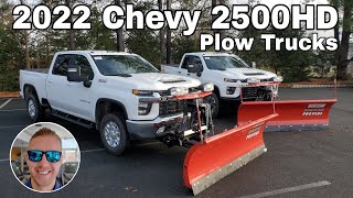 2022 Silverado 2500HD LT and Custom with a Western Pro Plus 8 Foot Plow [upl. by Nellda379]