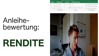 Rendite einer Anleihe in Excel berechnen I Execlpedia [upl. by Fries]