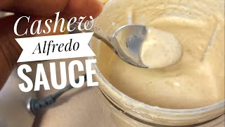 VEGAN CASHEW ALFREDO SAUCE  EASY Plant based recipe [upl. by Llenod616]