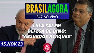 Brasil Agora  Lula sai em defesa de Dino  â€œabsurdos ataquesquot 151123 [upl. by Nnyleitak170]