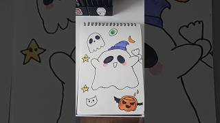 Dessin halloween fantôme 👻 [upl. by Halbert]