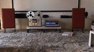 Akai GX 630d recapped Nichicon gold  rebuild Marantz 2275  wc22  brand new JBL L100 Classics [upl. by Adamis]