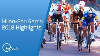 Milan SanRemo 2019  Full Race Highlights  inCycle [upl. by Leamse]