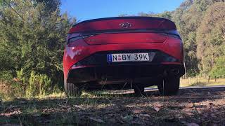 Hyundai i30 N Line Sedan Elantra acceleration and sound [upl. by Sheena]