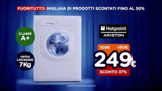 Spot Unieuro  FUORITUTTO  Lavatrice Hotpoint Ariston [upl. by Aneleiram]