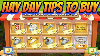 Hay Day Tips to buy many barnsilo land clearing tools and goods Buying For 20 minutes in Hay Day [upl. by Drice]