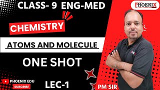 STD 9TH  CHEMISTRY  ATOMS AND MOLECULE  ONE SHOT  BY PM SIR [upl. by Dawna]