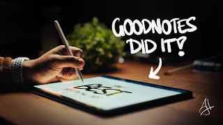 The BEST Digital NoteTaking Experience on iPad  Goodnotes Updated the Fountain Pen [upl. by Pohsib]