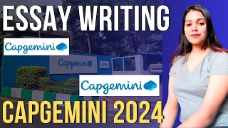 🔴Capgemini Essay Writing 2024  Capgemini Latest Pattern  Capgemini verbal ability [upl. by Rehpotsihrc963]