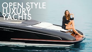 Top 5 Small Open Style Luxury Yachts by Riva Yachts  Price amp Features [upl. by Spatola]