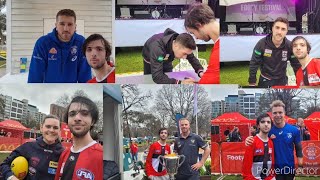 2022 AFL GF FOOTY FESTIVAL VLOG GreshamBontempelliT MitchellLily Mithen ampmore appearances afl [upl. by Ennairod]