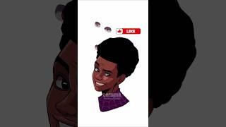 Spider Man Verse 3 Miles Morales Eyes Changing art shorts spiderman [upl. by Mannes]