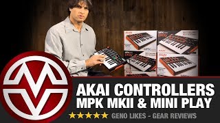 Akai MPK Controllers  MPK Mini Play amp MPK MKII [upl. by Atteoj]