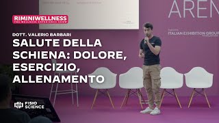 Salute della schiena dolore esercizio allenamento  Rimini Wellness 2024 [upl. by Conchita]