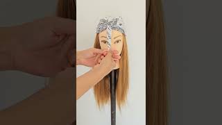 Hairstyle with bandana ✨ foryou hairstyle easyhairstyle hairtutorial fypシ゚viral viralshort [upl. by Sorenson]