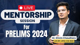 Live mentorship session for UPSC Prelims 2024 [upl. by Remoh211]