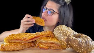 FLAKY SAVORY PASTRIES  MUKBANG  ASMR [upl. by Nosittam]