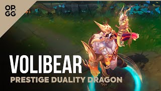 Prestige Duality Dragon Volibear  OPGG Skin Review  League of Legends [upl. by Agamemnon]