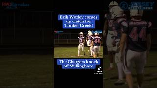 Erik Worley’s late picksix lifts Timber Creek past Willingboro football footballshorts [upl. by Winchell]