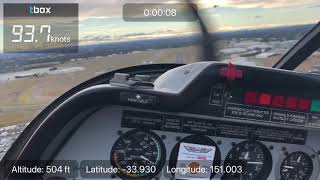 Pilot’s POV of landing on 29R at YSBK with Tbox technologies overlays [upl. by Ricardo397]