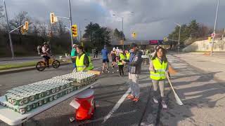 2024428 Mississauga Marathon 1st round at Water Station [upl. by Weasner]