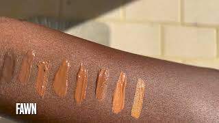 LA Girl Pro Concealer Swatches 10 Darkest Shades I Natural Light  Truffle Chestnut Toffee Fawn [upl. by Strander]