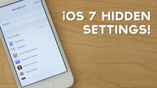 iOS 7 Jailbreak How To Enable Hidden Springboard Settings [upl. by Seiuqram]