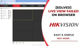 SOLVED Hikvision No Live View In Browser [upl. by Adni328]