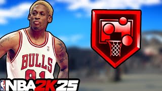 THIS NEW DENNIS RODMAN BUILD IS A REBOUNDING MACHINE in NBA2K25  31 REBOUND GAME in the REC [upl. by Barlow]