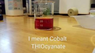 Scott Reagent Cobalt Thiocyanate [upl. by Sezen476]