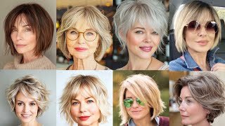 COUPES DE CHEVEUX POUR FEMMES 2024 DE 4060 ANS  COUPES CHEVEUX 2024 COURTS [upl. by Oalsecnew]