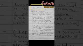 Biochemistry notes phenylketonuria tyrosinemia alkaptonuria albinism notes biochemistry [upl. by Kopans]