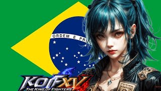 Compilation  KOF XV  Quase 10 minutos de Combos com Leona Heidern  BGM e Combos [upl. by Gerty703]