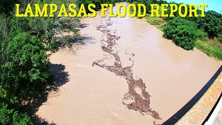 Lampasas River Flood ReportTexas Flood Cinco De MayoMay 5th 2024 weather nature texas [upl. by Jestude358]