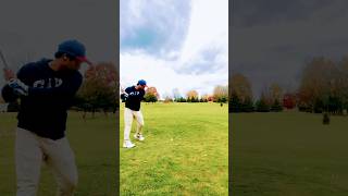 Par 5 hole at Bedford creek golf course on this windy fall weather fallgolf viralvideoshorts [upl. by Rankin694]