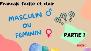 comment savoir si un mot est 🚹masculin ou 🚺féminin en français [upl. by Arev]