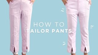 ✂ How To Tailor Pants  Beginner Sewing [upl. by Leyes]