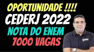 OPORTUNIDADE VESTIBULAR DO CEDERJ EDUCAÇÃO A DISTÂNCIA DO RJ ESTÁ COM 7000 VAGAS ABERTAS [upl. by Ytineres]