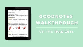 GoodNotes on the iPad  Walkthrough ✏️ ☆ [upl. by Alvan]