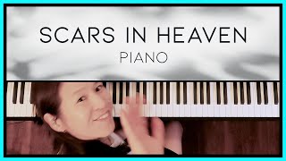 Scars in Heaven Casting Crowns Piano Cover by Sangah Noona with Lyrics SHEET MUSIC [upl. by Gerta874]