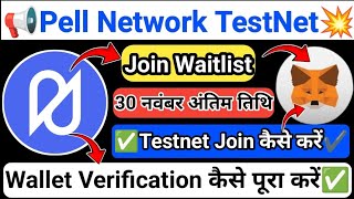 Pell Network  Testnet join कैसे करें  Pell Network Wallet Verification  Metamask Wallet Conect [upl. by Roos742]