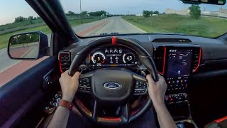 2024 Ford Ranger Raptor  POV Night Drive Binaural Audio [upl. by Acyssej855]