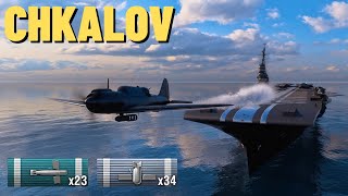 Chkalov in Action High Torpedo Hits in a Tier 10 Battle [upl. by Michaeline]