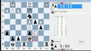 Standard Chess 24 DaveW vs IM Bartholomew London System [upl. by Besse]