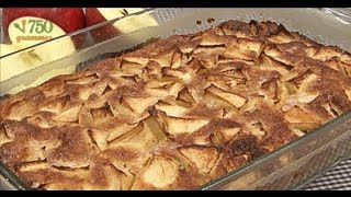 Recette de gâteau aux pommes très facile  750g [upl. by Nrevel]