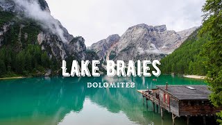 Lake Braies  Dolomites 4K [upl. by Simetra]