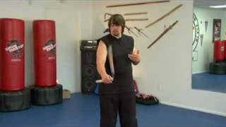 Basic Nunchuck Techniques  Nunchuck Basics Upward Figure 8 [upl. by Ceporah]